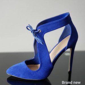 Suede Royal Blue Heels